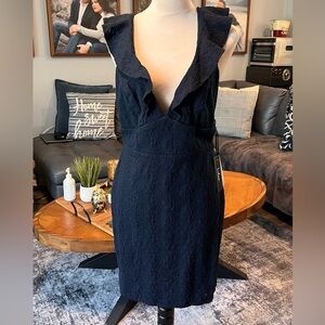 Lulus Ruffle Neck, Lace Minidress - Women’s Large (10-12) - NWT